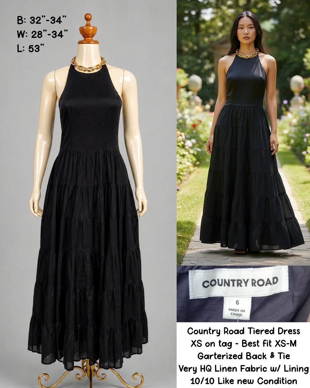 Country Road Tiered Dress — a Brilya La Moda curated find
